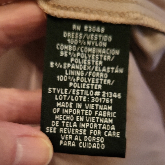 Night Way Collections Navy Lace Gown - Picture 9 of 10